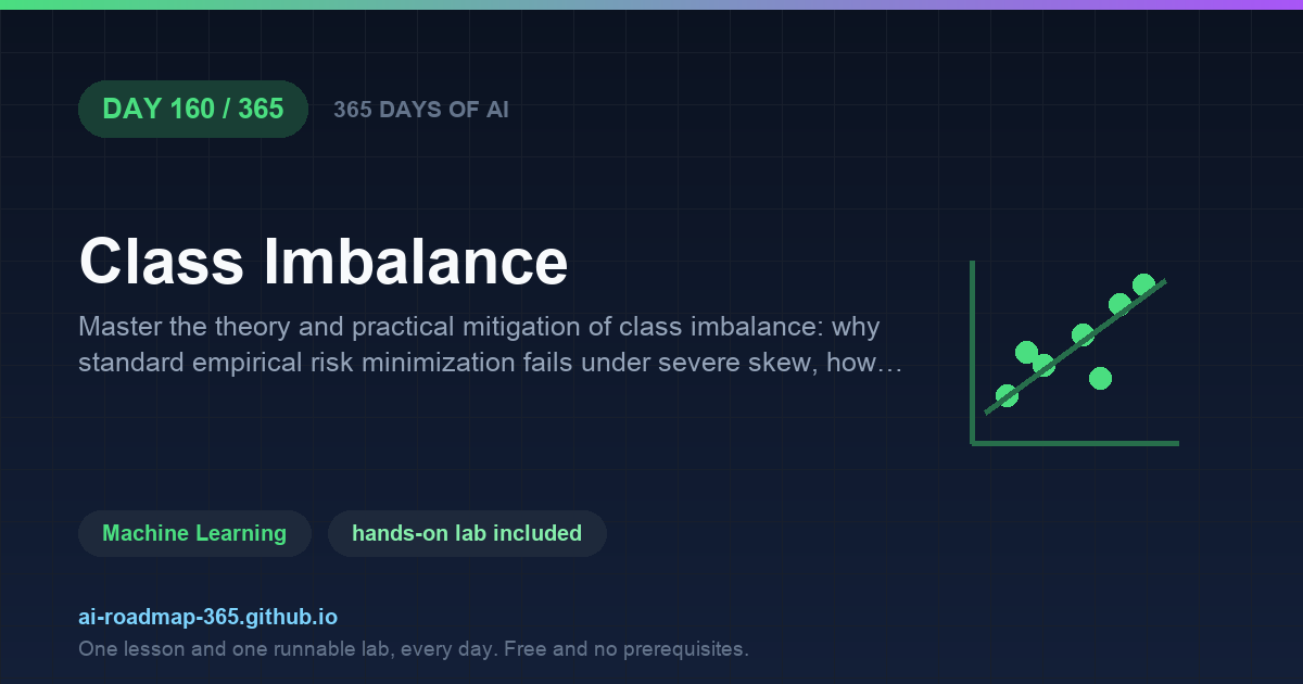 Day 160 of 365 — Class Imbalance
