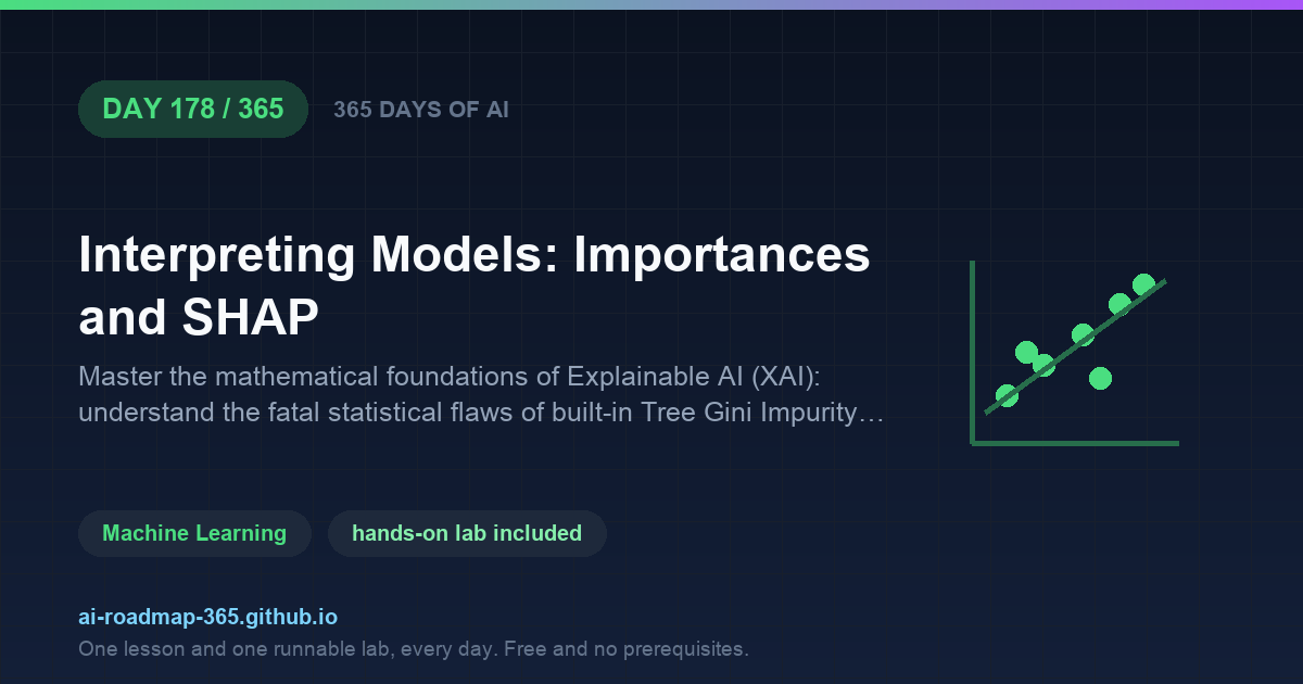 Day 178 of 365 — Interpreting Models: Importances and SHAP
