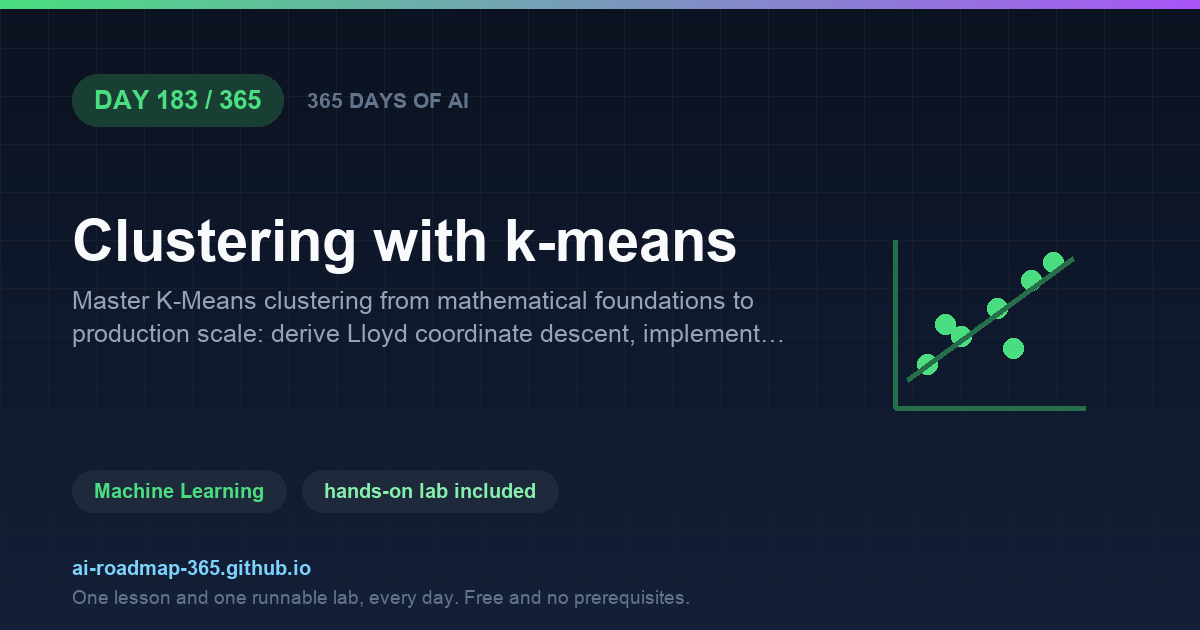 Day 183 of 365 — Clustering with k-means