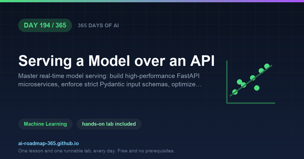 Day 194 of 365 — Serving a Model over an API