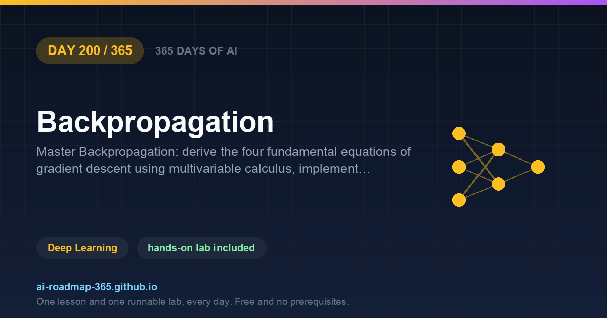Day 200 of 365 — Backpropagation